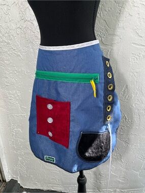 Vintage Posey Utility Wrap Apron Skirt